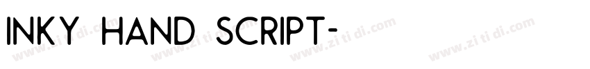 Inky Hand Script字体转换